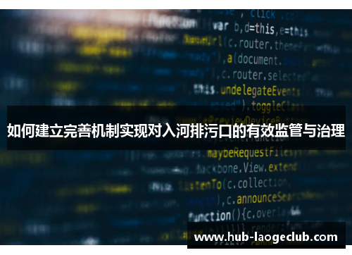 如何建立完善机制实现对入河排污口的有效监管与治理